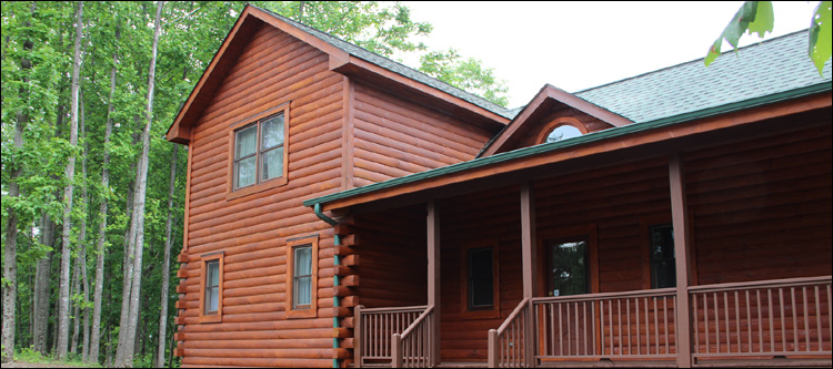 Log Home Staining in Choccolocco, Alabama
