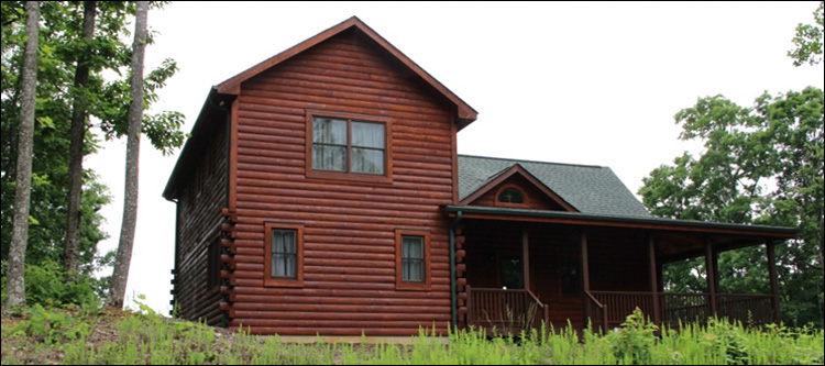 Professional Log Home Borate Application  Calhoun County, Alabama