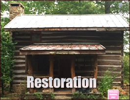 Historic Log Cabin Restoration  Calhoun County, Alabama